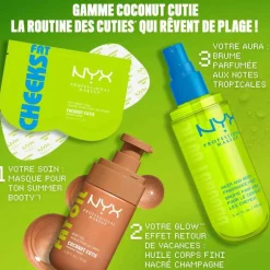 Masque pour les fesses en tissu Coconut Cutie – soin ciblé, formule sans rinçage