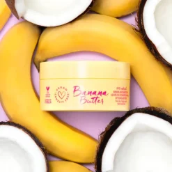 Masque réparateur sans rinçage Banana Butter – nourrit et dompte les frisottis / 200ml