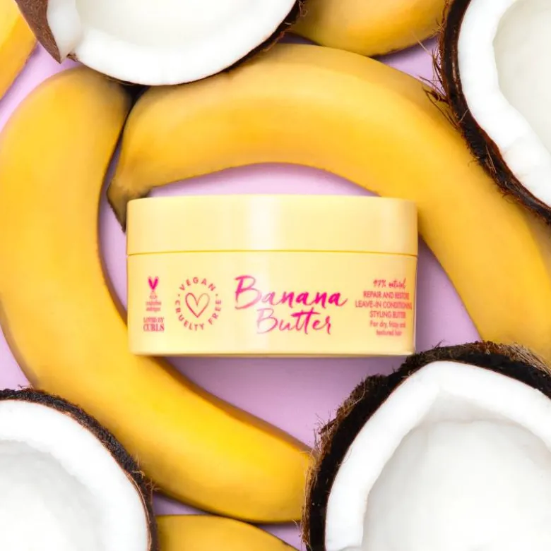 Masque réparateur sans rinçage Banana Butter – nourrit et dompte les frisottis / 200ml