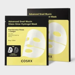 3 Masques hydrogel Advanced Snail Mucin Glass Glow – hydratation, éclat / 34g