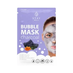Masque tissu Bubble Charcoal – nettoyage profond, sébum, pores / 20g