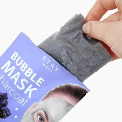 Masque tissu Bubble Charcoal – nettoyage profond, sébum, pores / 20g