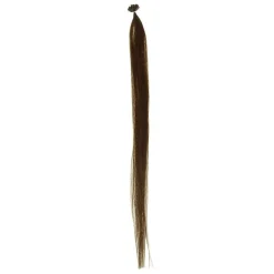 Mèches extensions naturelles Chatain marron x10