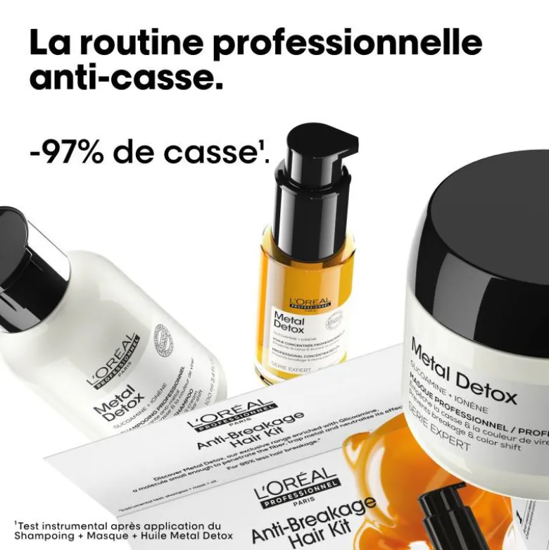 Mini kit trio découverte Metal Detox (shampoing + masque + huile) / 205ml