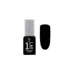 Mini vernis semi-permanent 1-LAK - Black velours / 5ml