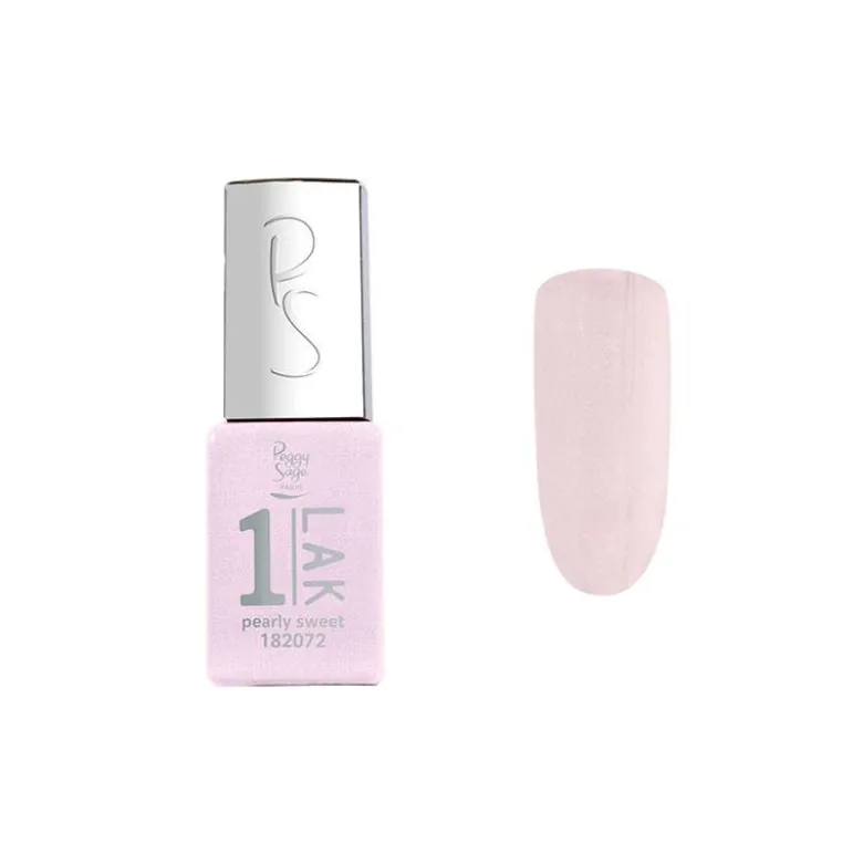 Mini vernis semi-permanent 1-LAK - Pearly sweet / 5ml