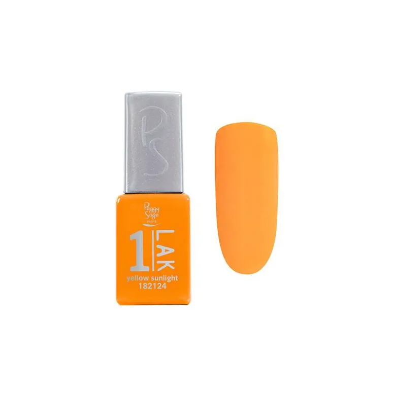 Mini vernis semi-permanent 1-LAK Yellow Sunlight / 5ml