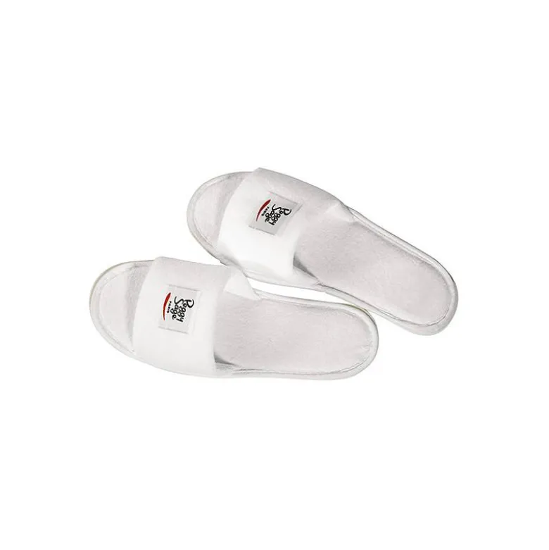 Mules blanches en éponge