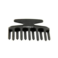 Peigne afro carbone - double denture décalée