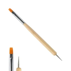 Pinceau plat gel outil à marbrer 2-en-1