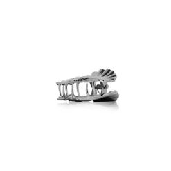 Pince cheveux forme coquillage argent