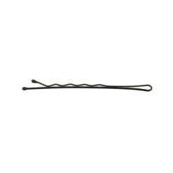 Pinces guiches ondulées bouts perlés 75mm 500g Noir / 500g