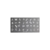 Plaque de stamping nail art Flowers