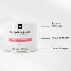 Pot de cire dépilatoire liposoluble Titane / 400ml