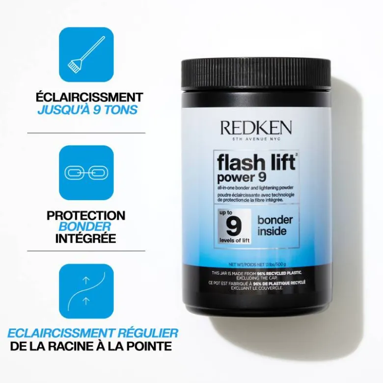 Poudre éclaircissante Flash Lift Power 9 Bonder Inside / 500g