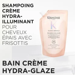 Recharge shampoing crème Gloss Absolu – hydratation, anti-frisottis / 500ml