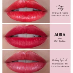 Rouge à lèvres mat AURA recharge – beige nude et douceur lissante
