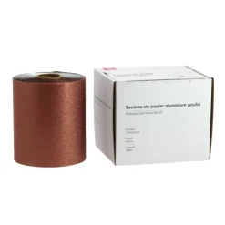 Rouleau papier aluminium gaufré 15microns x 12cm x 100m