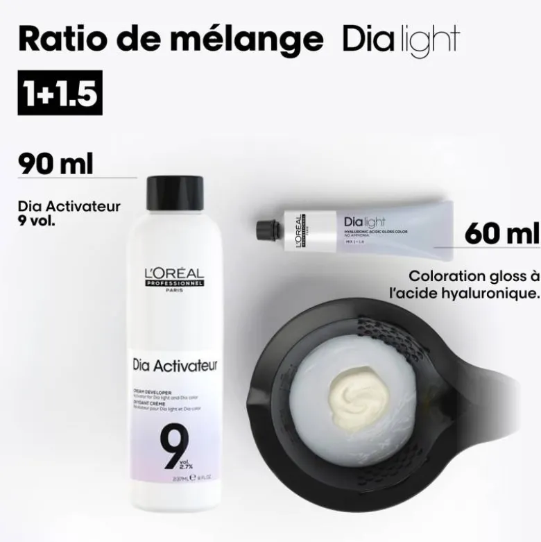 Révélateur Dia Activateur 9 vol. / 2.7 % pour Dia Light et Dia Color / 237ml