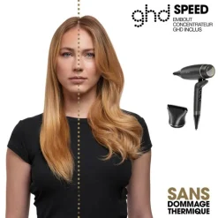 Sèche-cheveux ghd Speed™ Noir – séchage ultra-rapide, contrôle , confort