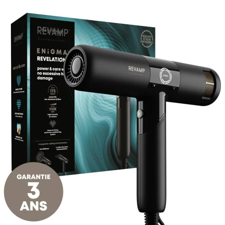 Sèche-cheveux pliable ionique Progloss™ - Enigma Revelation / 500ml