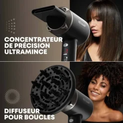 Sèche-Cheveux Quad Ion Haute Vélocité Progloss - Enigma Précision / 460g