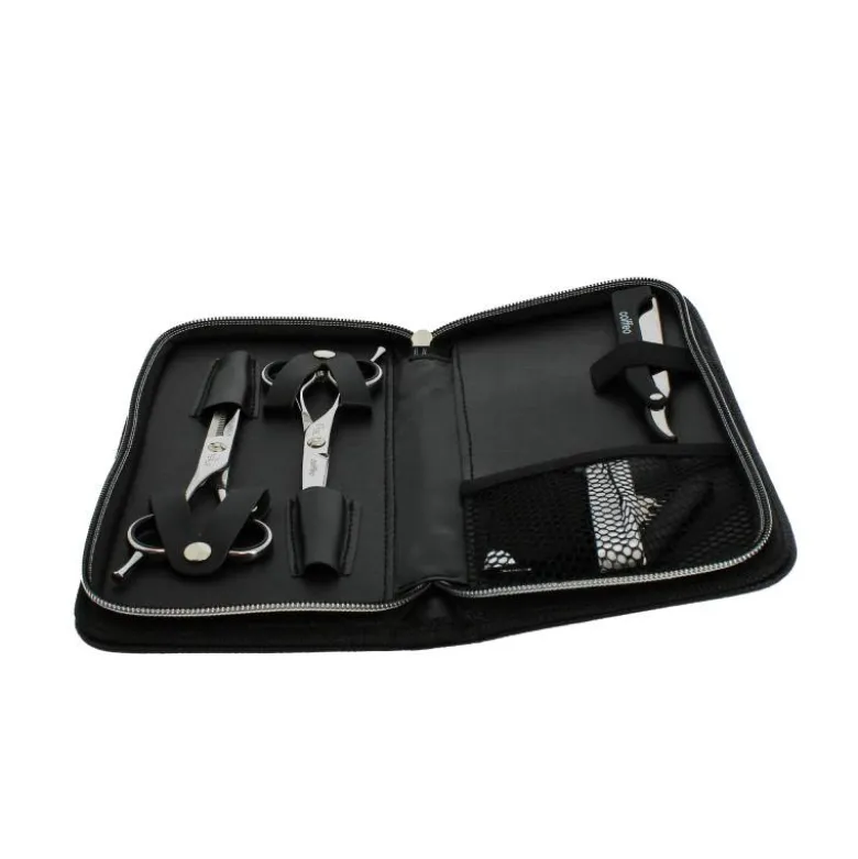Set ciseaux gauche et effileur + rasoir 5.5