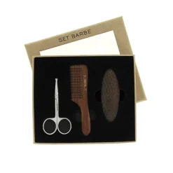 Set de barbe ciseaux - peigne - brosse