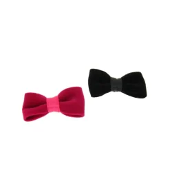 Set de 2 barrettes en velours enfant