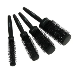 Set de 4 brosses rondes brushing Noir