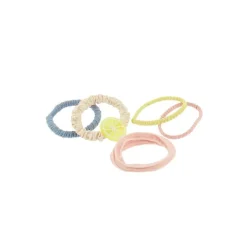 Set de 5 élastiques pastel