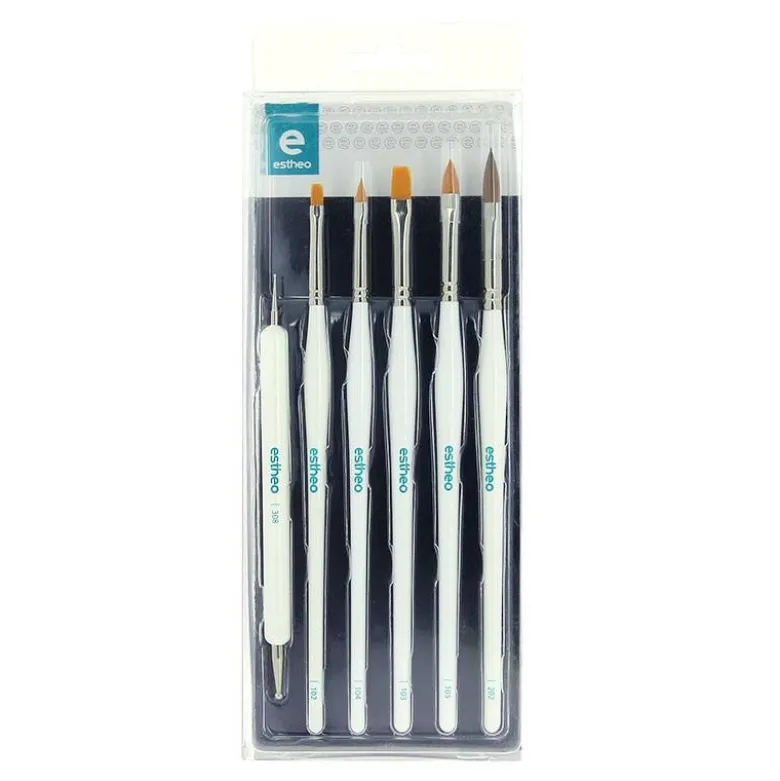 Set de pinceaux professionnels Gel UV & résine