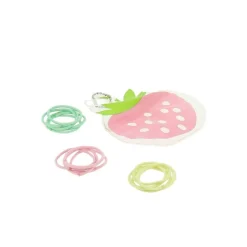 Set d'élastiques enfant pochette fraise