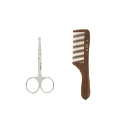 Set moustache - ciseaux - peigne - brosse