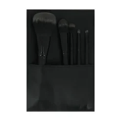Set 5 pinceaux maquillage + trousse 15x21,7cm