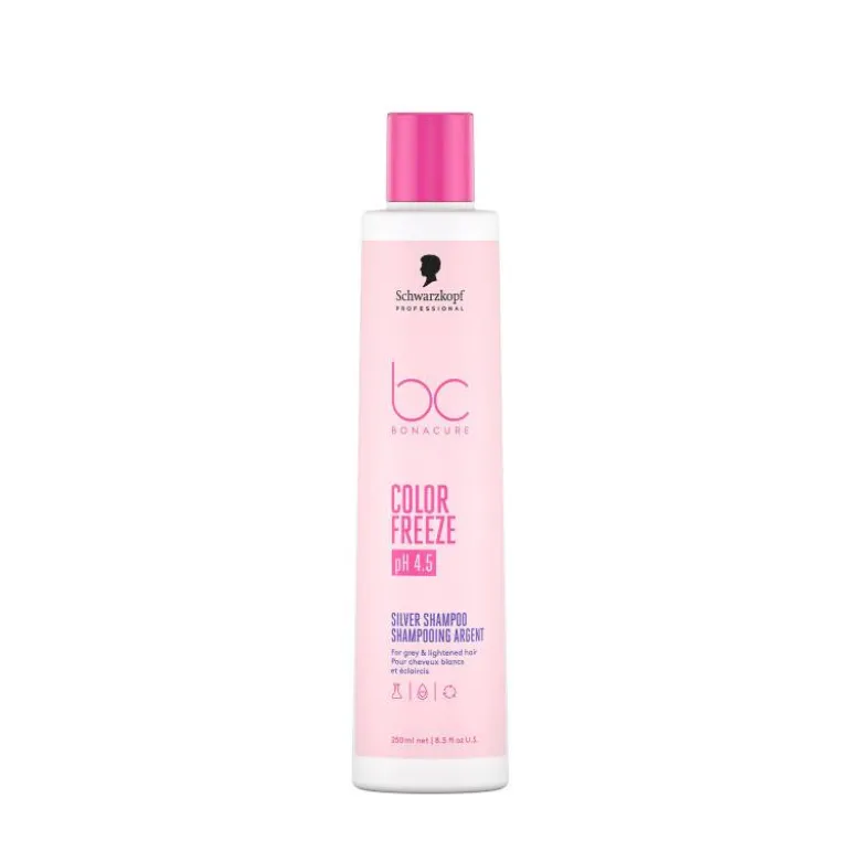 Shampoing argent BC Color Freeze pH 4.5 - cheveux blancs et éclaircis / 250ml