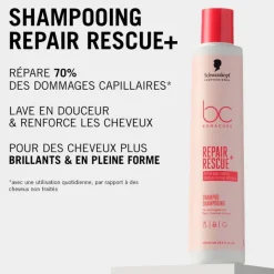 Shampoing BC Bonacure Repair Rescue – réparation, brillance, résistance / 500ml