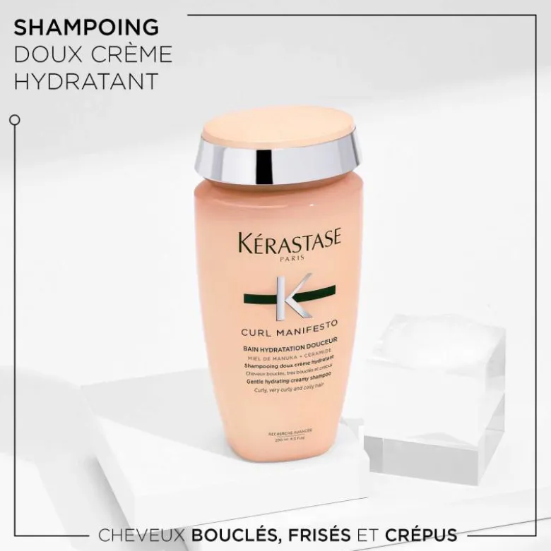 Shampoing crème Bain Hydratation Douceur – hydratation, douceur, brillance / 250ml