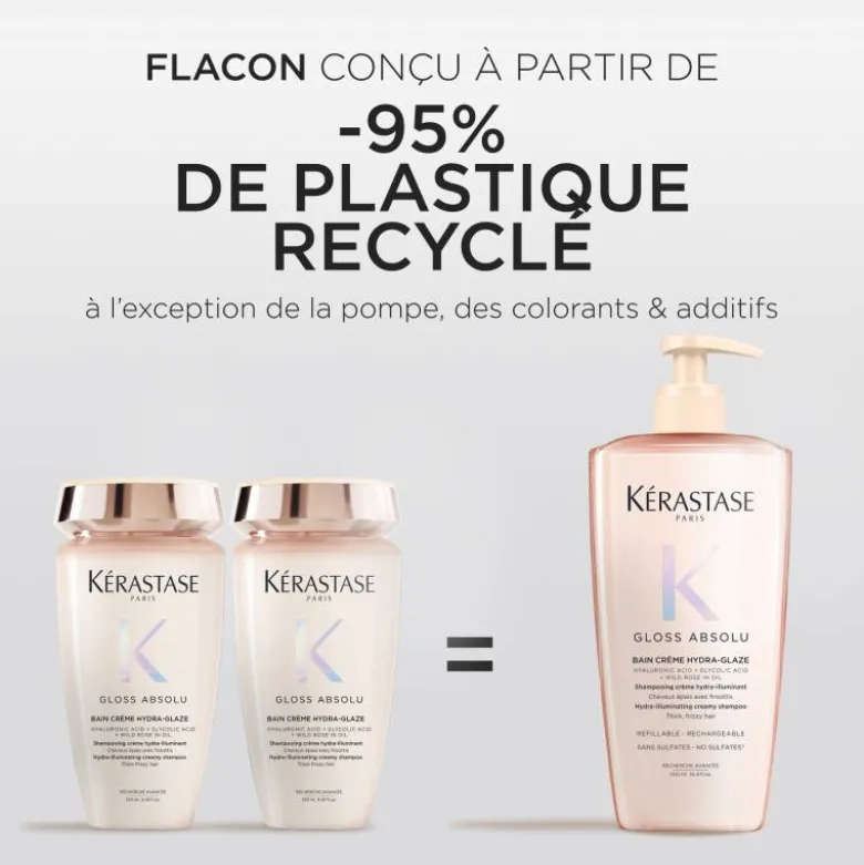 Shampoing crème Gloss Absolu – brillance, hydratation, anti-frisottis / 500ml