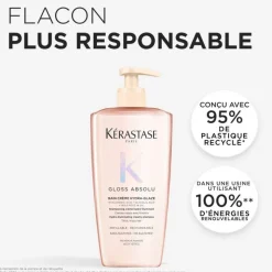 Shampoing crème Gloss Absolu – brillance, hydratation, anti-frisottis / 500ml