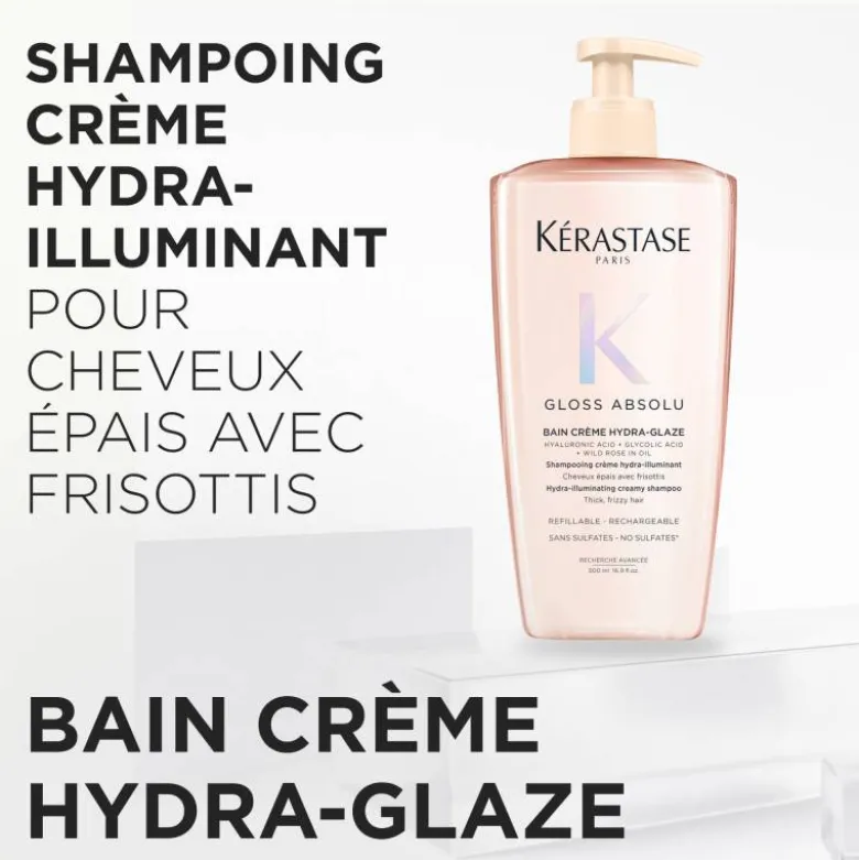 Shampoing crème Gloss Absolu – brillance, hydratation, anti-frisottis / 500ml