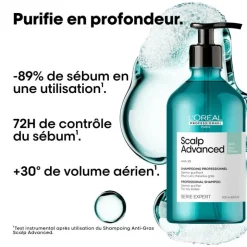 Shampoing dermo-purifiant pour cuirs chevelus gras Scalp / 500ml