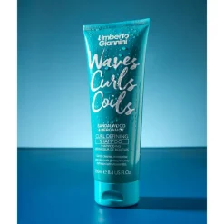 Shampoing définisseur de boucles homme Waves Curls Coils – hydrate, définit / 250ml