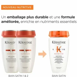 Shampoing hydratant Bain Satin Nutritive – nutrition, douceur, brillance / 250ml