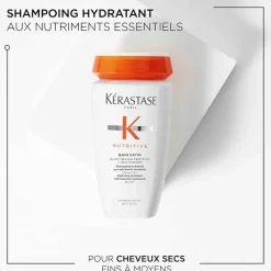 Shampoing hydratant Bain Satin Nutritive – nutrition, douceur, brillance / 250ml