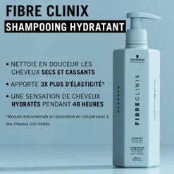 Shampoing hydratant Fibre Clinix - Cheveux secs et cassants / 300ml