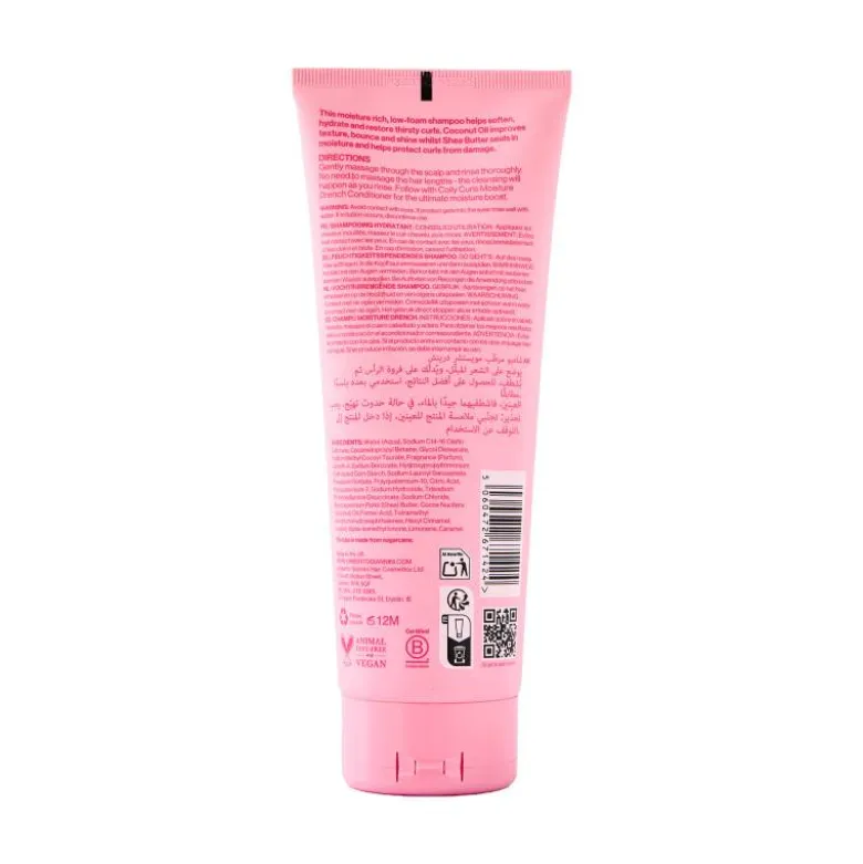 Shampoing hydratant sans sulfates Coily Curls – Hydratation, soin, antifrizz / 250ml