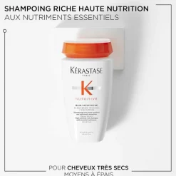 Shampoing nourrissant Bain Satin Riche Nutritive – nutrition intense / 250ml