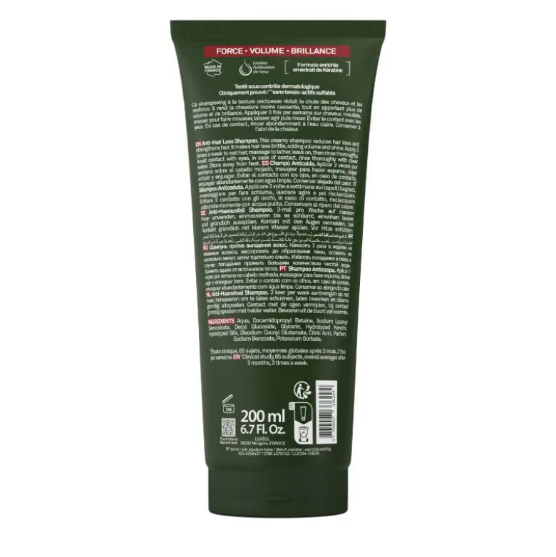 Shampooing Antichute – réduit la chute, renforce, sublime / 200ml