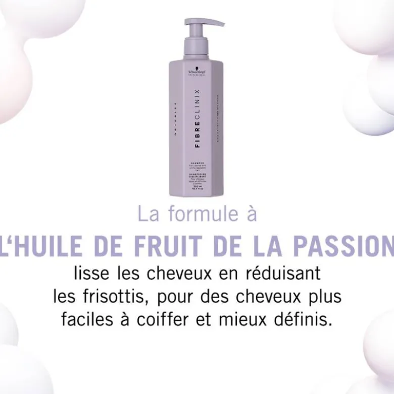 Shampooing disciplinant Fibre Clinix - Cheveux épais et difficiles à coiffer / 300ml